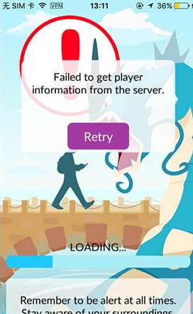 Pokemon GOfailed to get player information[ͼ]