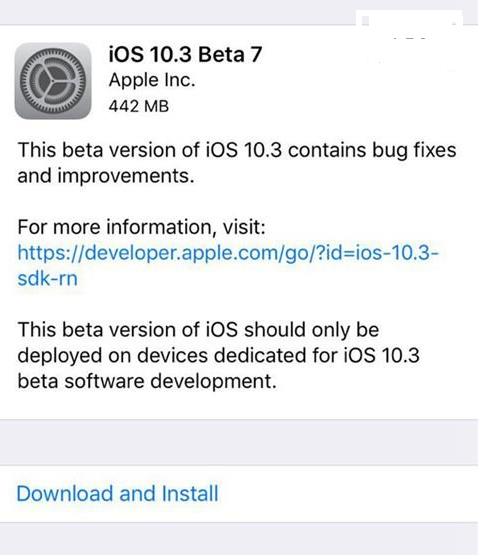 iOS10.3Beta7ٷ̼صַ