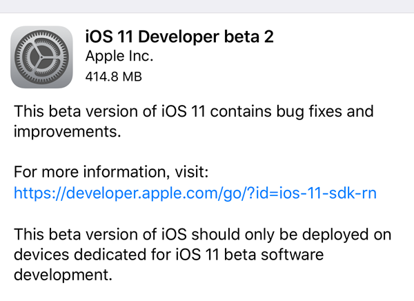 ƻiOS11 Beta2Щݣ