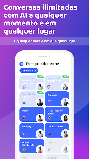 Aprenda e fale inglês Praktika mod apk premium desbloqueado última versão 2024图片1