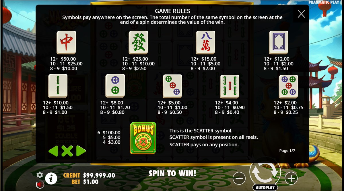 Mahjong X slot apk para android  1.0.0 screenshot 3