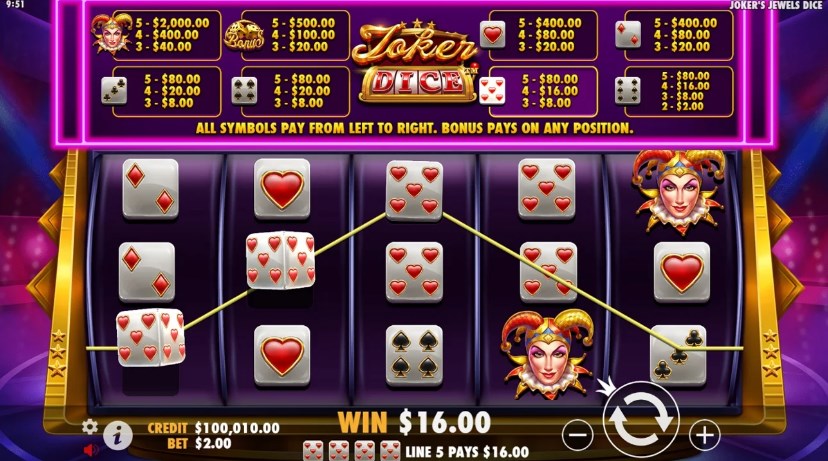 Joker’s Jewels Dice slot apk para android  1.0.0 screenshot 1