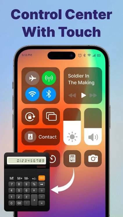 Control Center iOS15 & Android apk download para android  1.1 screenshot 2