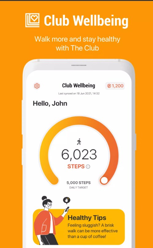 Club Wellbeing app para download Android  1.3.2 (130) screenshot 1