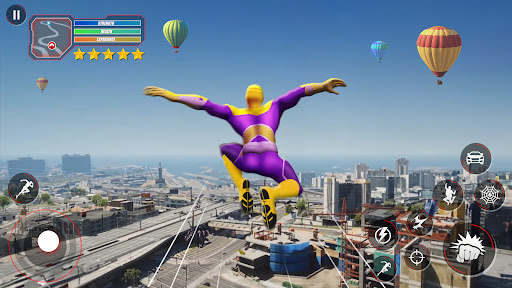 Super Rope Hero Flying City apk última versão para android  1.16 screenshot 1