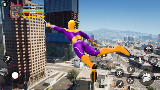 Super Rope Hero Flying City apk última versão para android  1.16 screenshot 3