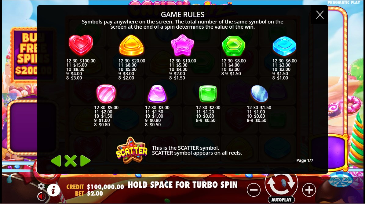 Candy Blitz slot apk para android图片1