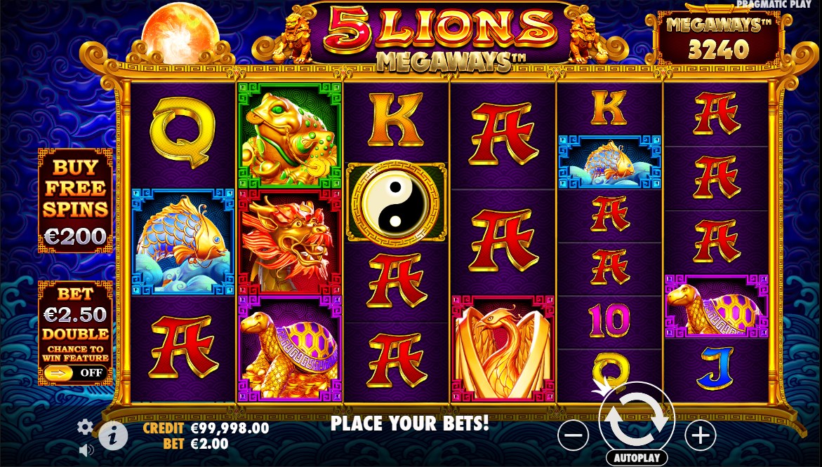 5 Lions Megaways slot apk para android图片1