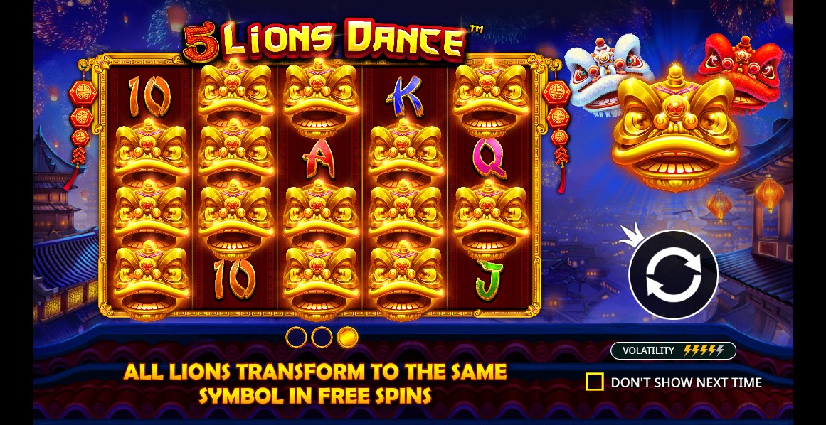 5 Lions Dance slot apk para android图片1