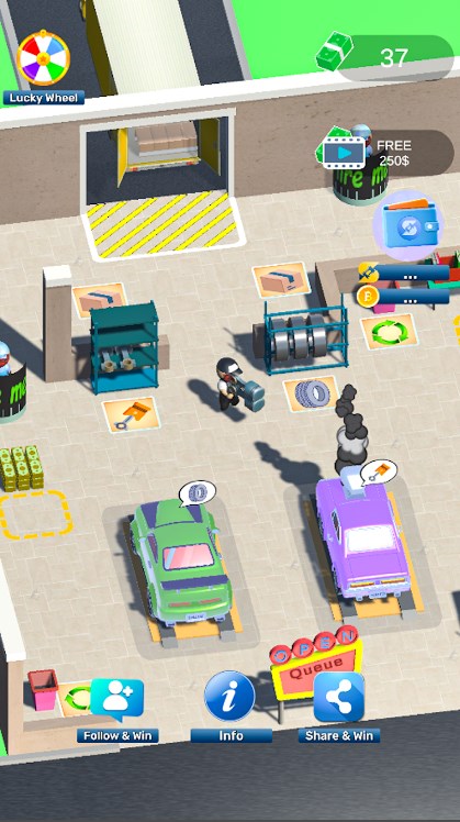 Idle Car Garage apk download prar android  1.3.2 screenshot 1