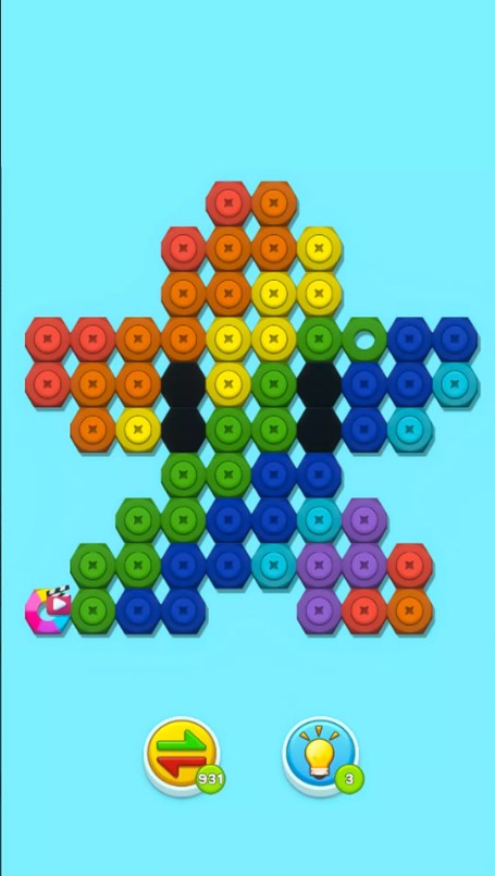 Nut n Bolt Sort Color Puzzle apk download para o android  1.9 screenshot 1