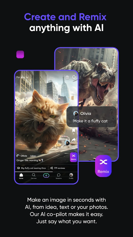 Remix ai mod apk 3.294.0 premium desbloqueado última versão  3.294.0 screenshot 2