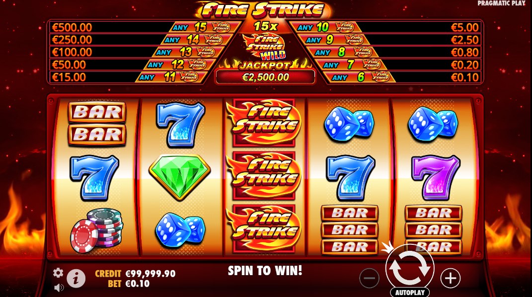 Fire Strike slot apk para android  1.0.0 screenshot 3