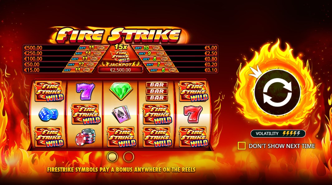 Fire Strike slot apk para android  1.0.0 screenshot 2