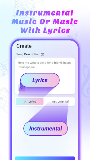 AI Song Generator Lyrics Music apk para android última versão  1.0.2 screenshot 2