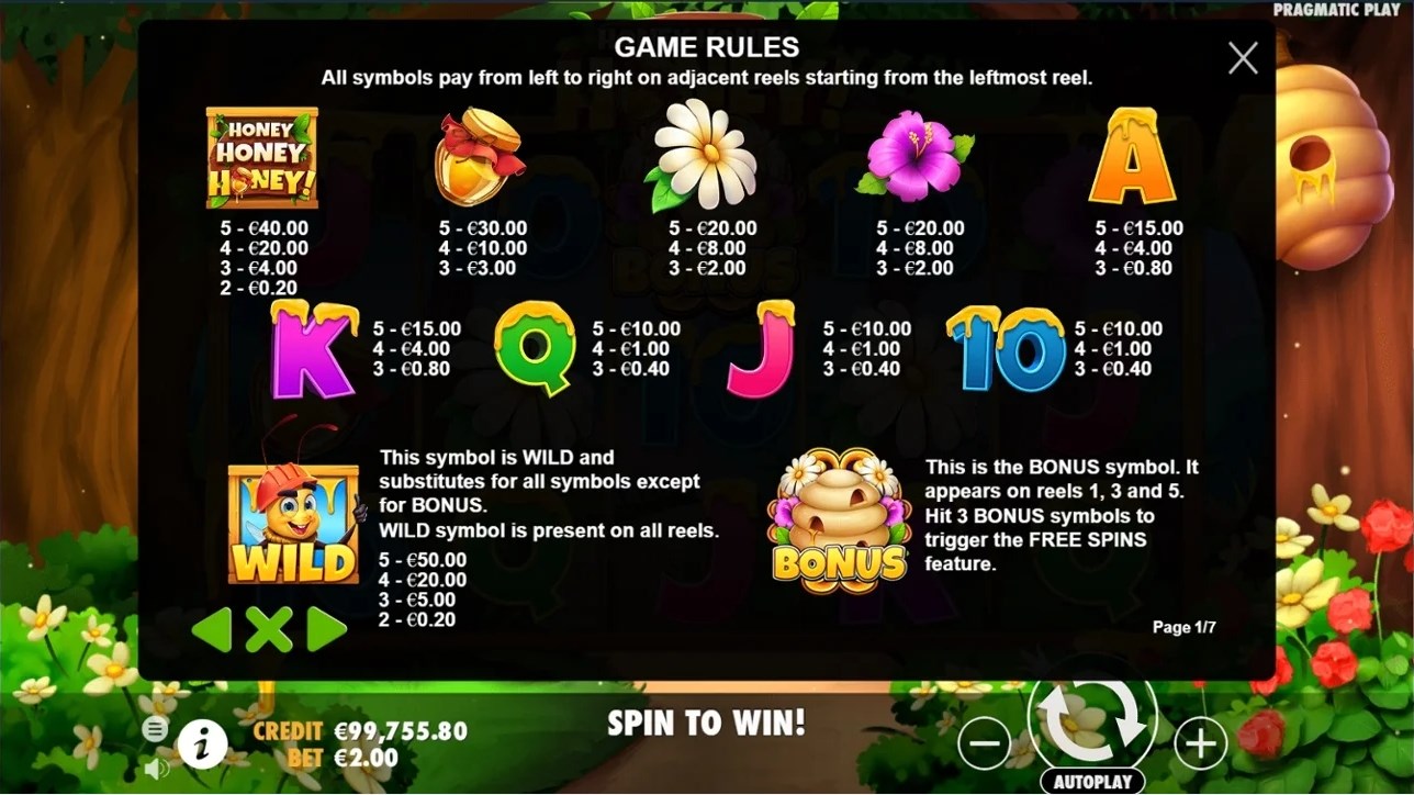 Honey Honey Honey slot apk para android  1.0.0 screenshot 2