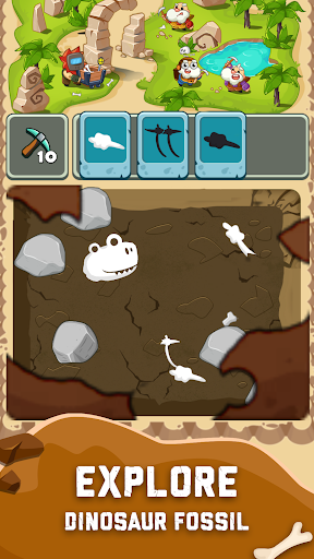 Dino Zoo Fossil Digging Game apk para android图片1