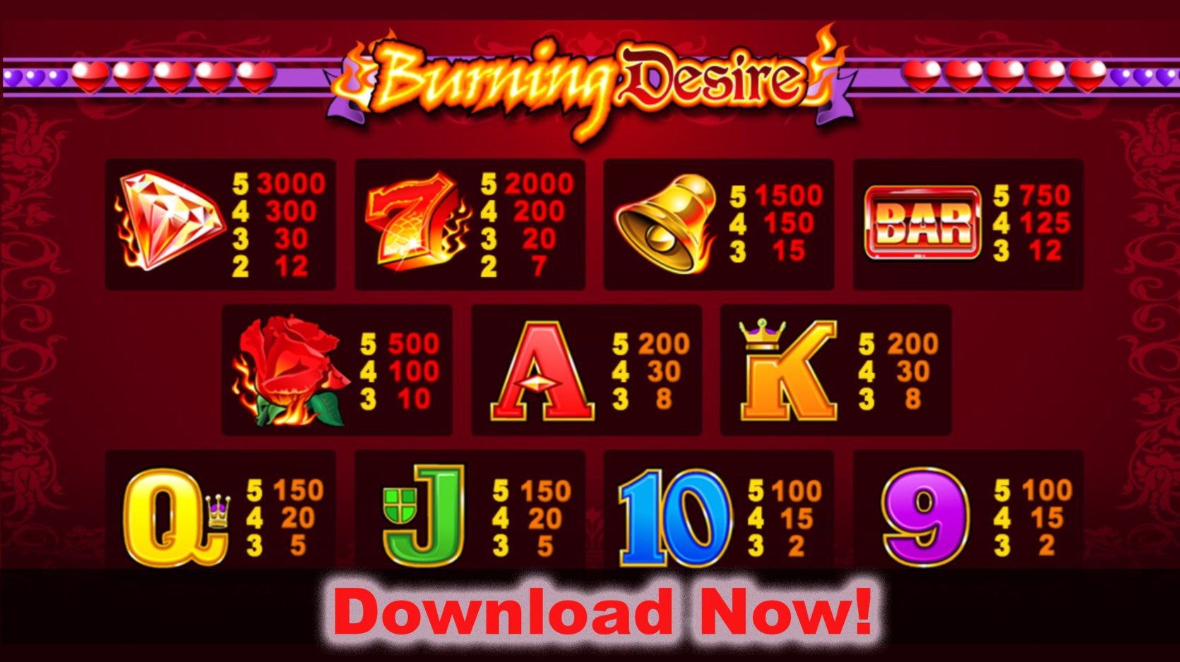 Burning Desire slot apk para android图片1