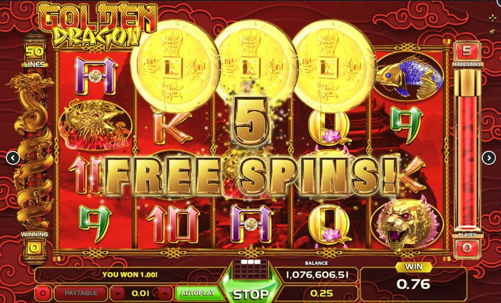 Golden Dragon slot apk para android图片1