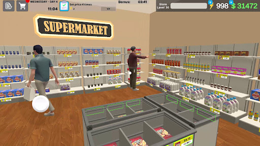 Supermarket Business Simulator mod apk tudo ilimitado图片1