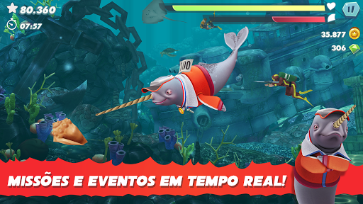 Hungry Shark Evolution Ataque dinheiro infinito apk 11.5.0 última versão  11.5.0 screenshot 2