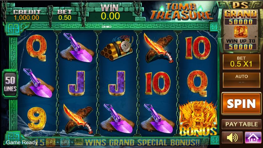 TOMB TREASURE slot apk para android  1.0.0 screenshot 1