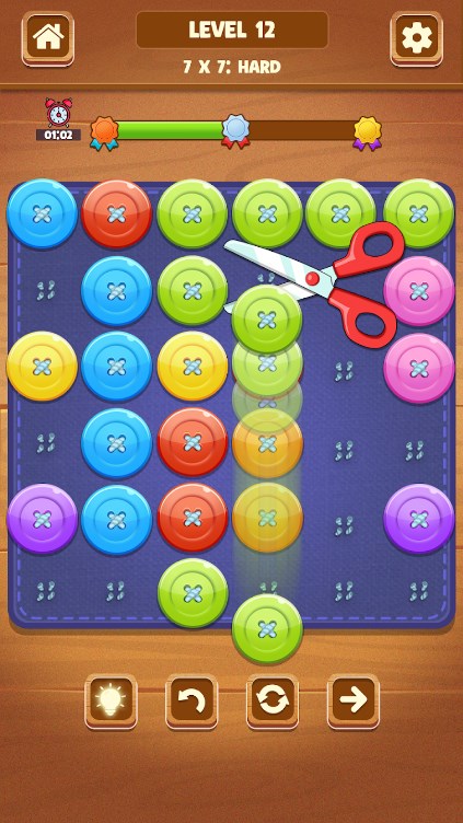 Cut a Button Puzzle Apk Versão mais recente图片1