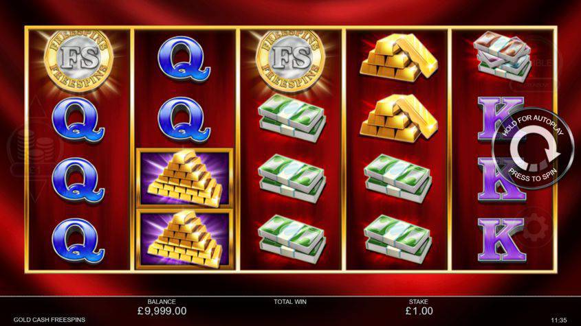 Gold Cash Free Spins slot apk para android图片1