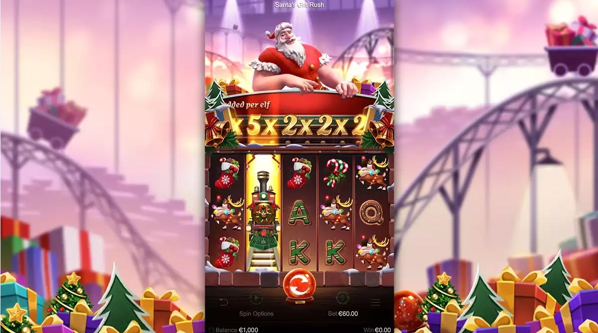 Santa＇s Gift Rush slot apk para android图片1