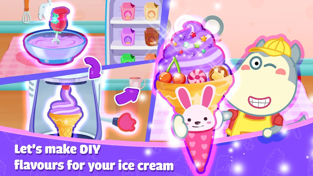 Wolfoo Ice Cream Shop Dessert Apk Baixar para Android  1.1.2 screenshot 2