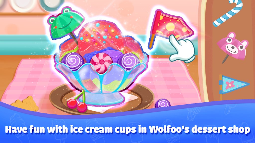 Wolfoo Ice Cream Shop Dessert Apk Baixar para Android  1.1.2 screenshot 1