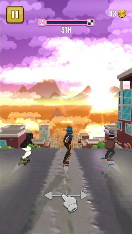 Faily Skater Street Racer Mod APK Dinheiro Ilimitado图片1