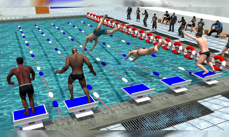 Swimming Race game online Download gratuito  4.1 screenshot 3