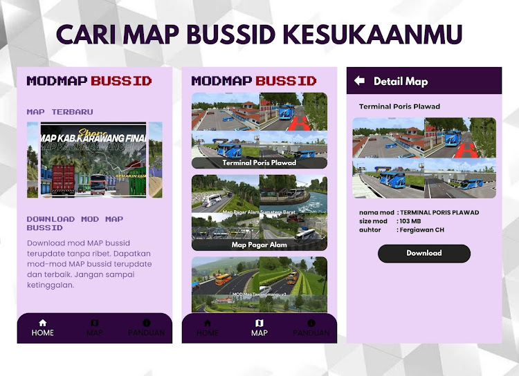 MOD MAP BUSSID 2024  mod apk última versão  1.0.0 screenshot 1