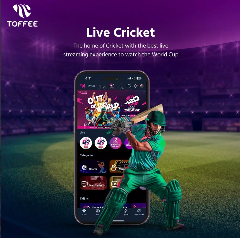 Toffee Sports Movies Drama Vip Desbloqueado Apk Baixe  v1.0 screenshot 3